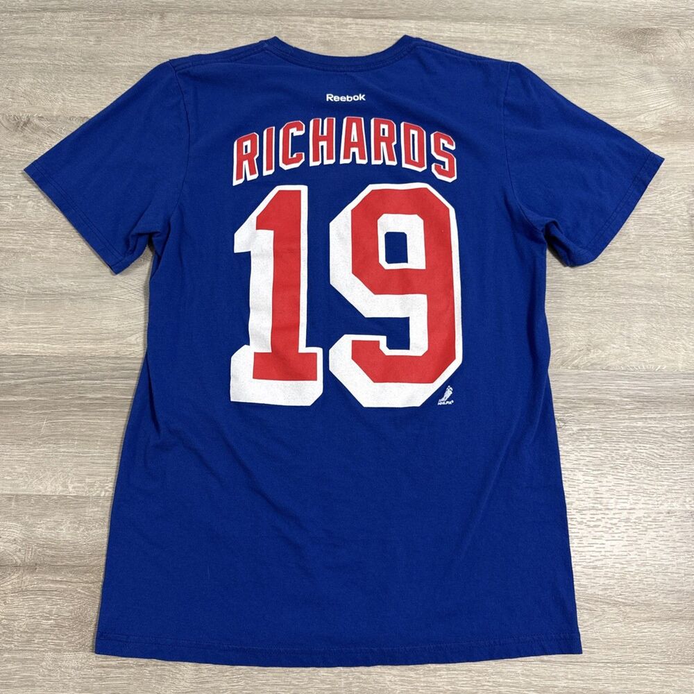 Brad Richards Shirt New York Rangers Men’s Medium Reebok Blue NHL Blueshirts